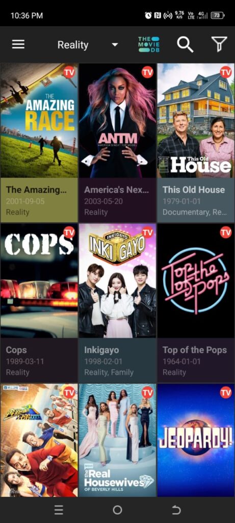 Cinema HD APP Screenshot